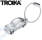 进口 德国Troika甲壳虫汽车钥匙扣挂件 LED小电筒 创意礼物送男士