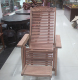 缅甸花梨躺椅摇椅 大果紫檀原木生坯睡椅 坐睡均可 实用舒服