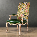 特价直销新古典实木餐椅 欧式简约书椅美式乡村影楼外贸化妆单椅
