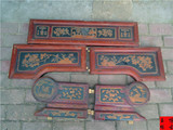 民国老木艺木雕浮雕床花板一套 古玩古董杂项老东西旧货包老收藏