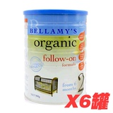 Bellamy's贝拉米有机奶粉2段/二段  900gX6 澳洲直邮代购