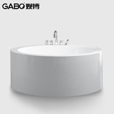 独立式浴缸1.35/1.8亚克力/压克力成人圆形双人大浴盆GBA868观博