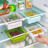 厨房冰箱挂架可悬挂式置物架 伸缩收纳架抽屉式储物架饮料整理架