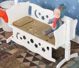 婴儿床实木无漆环保围栏多功能儿童床滚轮可折叠拼接新生儿宝宝床