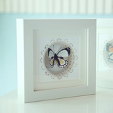 创意家居用品礼品3D立体纸雕画框蝴蝶摆台简约墙面装饰工艺品画框