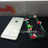 圣诞礼物DIY奶油边框手机壳iphone6s plus可爱立体卡通苹果硬壳