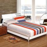 AY家用 床品家纺 加大双人床笠单件纯棉床垫套防滑床单1.8米床（