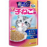 日本进口 银勺三星美食家 幼猫妙鲜包猫粮湿粮 健康长大 鲔鲣 60g
