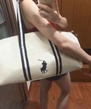 莉娅 2016夏季新款Ralph Lauren拉夫劳伦帆布大号运动休闲挎包
