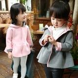 童装女童秋装外套1宝宝秋装2加厚加绒上衣3-4-5岁中长款儿童外套