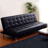 双三人位皮艺折叠沙发床1.75米宜家小户型休闲办公简约卧室沙发