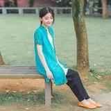 实拍2016夏 清水溪原创中国风复古中式女装 上衣夏装 开衫外套