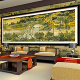 精准印花十字绣画清明上河图大幅风景新款客厅大幅2米3米6米丝线