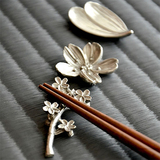 【现货】日本制 金属 复古感 筷架  箸置 花瓣 花 小枝 满*包邮