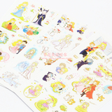 韩国进口Funny 手帐贴纸童话卡通PVC透明贴画白雪皇后睡美人公主