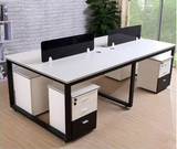 杭州家具办公桌黑白组合屏风隔断工作位简约现代卡位职员桌椅特价