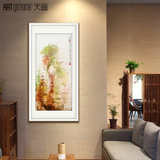 天画吴继新现代抽象客厅中式有框装饰画镜面卡纸挂画墙画壁画国画
