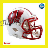 美国代购 橄榄球 威斯康星獾官方NCAA由里德尔橄榄球头盔