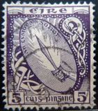 爱尔兰-光明之剑邮票   1922年