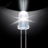 白光LED F5超高亮发光二极管 直插led珠装饰半导体电子节能照明