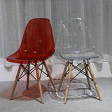 伊姆斯透明餐椅Eames Chair 设计师椅子现代餐椅时尚洽谈椅休闲椅
