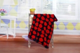 可爱草莓毛毯 儿童卡通法兰绒小童毯 珊瑚绒宠物毛毯空调毯沙发毯