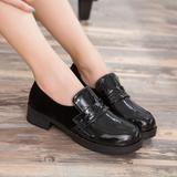日本雪松原单 日系学院风万用学生鞋 平跟特价表演鞋jk制服鞋黑色