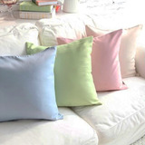 白绿色粉色靠背套蓝色靠枕套沙发抱枕靠垫套不含芯30/45/55/65沣