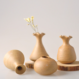 陶瓷小花插花瓶批发 手工复古素陶水培花器 简约北欧家居桌面花瓶