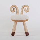 【小羊椅】实木小板凳子儿童靠背椅 宝宝座椅个性礼物|上形.孩在