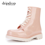 dripdrop高端时尚女士春夏水鞋马丁雨鞋套鞋胶鞋马丁雨靴雨鞋女