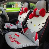 正版Hello Kitty汽车坐垫夏新款四季汽车座垫通用可爱造型车垫