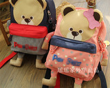 外贸原单pawin专柜同款小熊男女儿童双肩背包帆布幼儿园宝宝书包