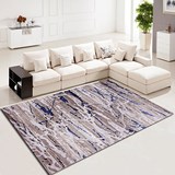 地毯客厅进口土耳其地毯抽象水墨简约中式现代蓝色卧室地毯茶几垫