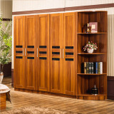组合衣柜板式整体组装木质新中式衣柜现代简约二三四五六门大衣柜