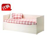 上海宜家专业大件代购比兰 坐卧两用床白色80x200 厘米