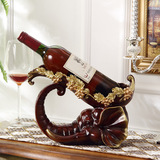 欧式红酒架子摆件创意葡萄酒瓶架客厅酒柜家居装饰品结婚入宅礼物