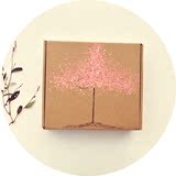 大号长方形圣诞节礼品包装盒定制围巾清新创意牛皮纸简约环保礼盒