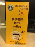 美国Starbucks星巴克速溶三合一咖啡300g/盒10条装