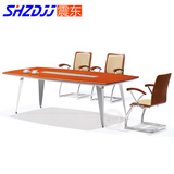 SHZDjj 厂家直销 会议桌 简约 现代 油漆洽谈桌 实木开会桌 上海