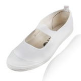 正品青岛环球白色体操鞋 男女款白鞋 经典款式舞蹈鞋平底女鞋白色