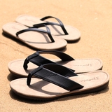 夏季人字拖男女情侣款沙滩鞋韩版休闲防滑个性夹脚趾平跟凉拖鞋潮