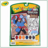 美国Crayola绘儿乐水彩画套装 带8色可水洗固体颜料笔刷填色画板