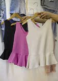 韩国女装代购2016夏季无袖针织打底衫吊带小背心女宽松短款外穿