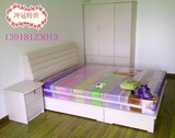储物床板材出租房双人床储物单人床箱式床简易套房三门衣柜床头柜