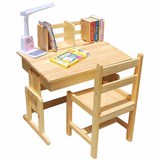 特价简约现代书架组装实木儿童升降 书桌写字桌 环保学习桌椅套装