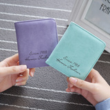韩版迷你小钱包女 时尚短款学生钱夹可爱零钱包两折短款皮夹卡包
