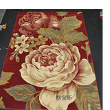 田园花朵手工腈纶地毯 客厅卧室茶几地毯 床边满铺厨房地垫可定制