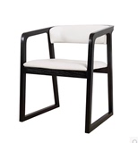 原木椅子北欧创意实木餐椅宜家书桌椅简约现代凳子酒店木扶手餐椅