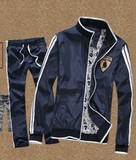 韩版新款男士法拉利刺绣休闲外套防雨防风立领夹克 男装运动套装